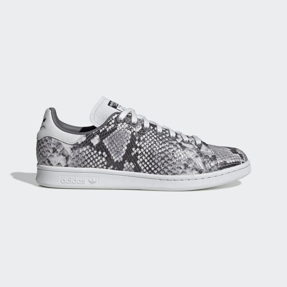 Originals Adidas Stan Smith Dama Romania - Albi/Gri/Negrii EH0151